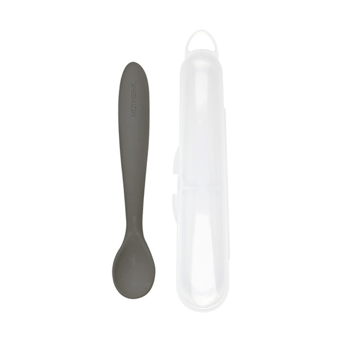 Silicone Baby Spoon_Gray