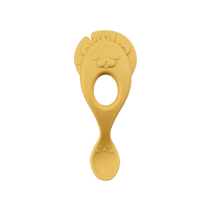 Silicone Baby Training Spoons_Lion/Mustard